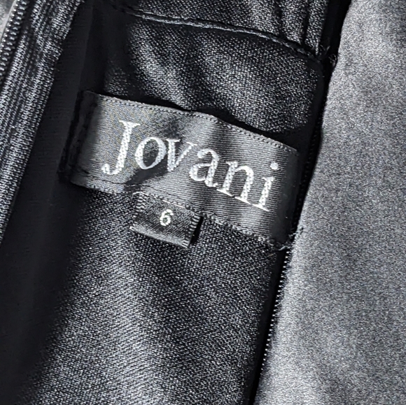 Jovani Silk Mini Dress Cocktail Cheetah Animal Print Black Y2K Vintage Size 6 - Picture 10 of 14